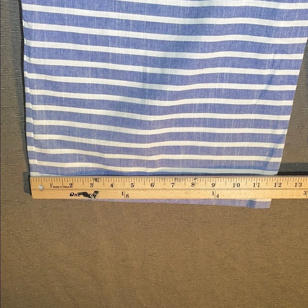 1901 Blue and‎ White Striped Cropped Romper - Picture 5 of 8